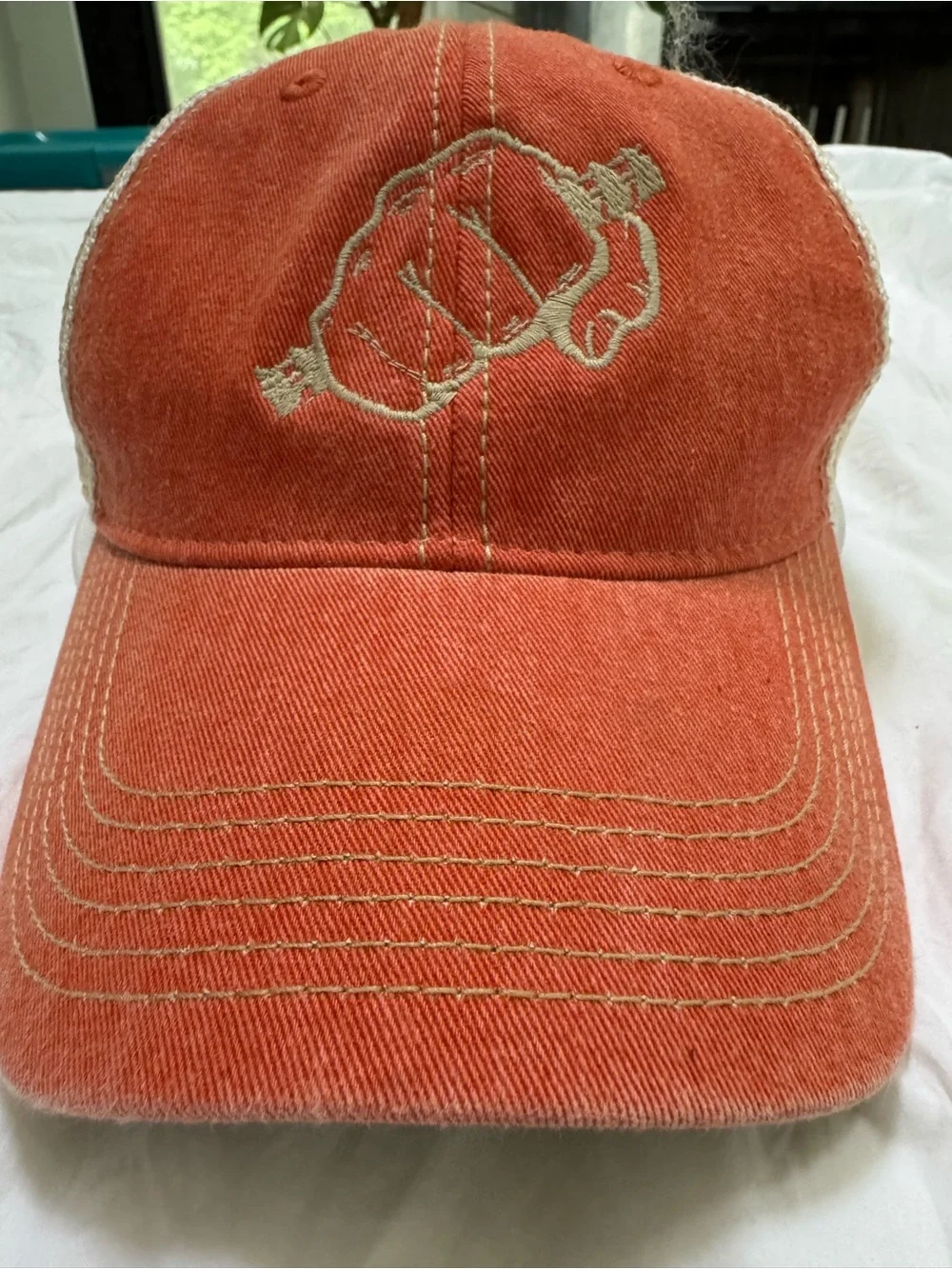Legacy Women's Washed Rust Orange Baseball Cap with Embroidered Logo